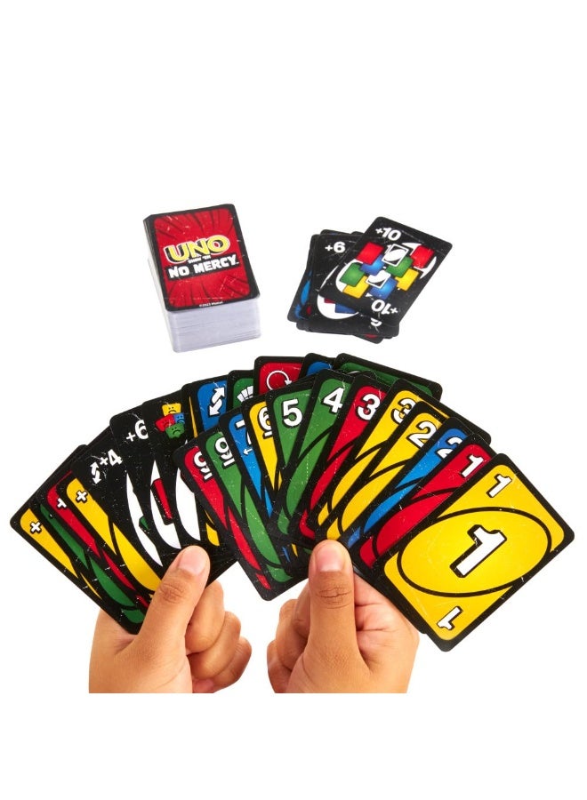 UNO Show 'em No Mercy - Twist to Classic Card Game with Draw 10, Stacking, Swapping & Mercy Rule, Ideal for Kids & Adults, Ages 7+ - Image 3